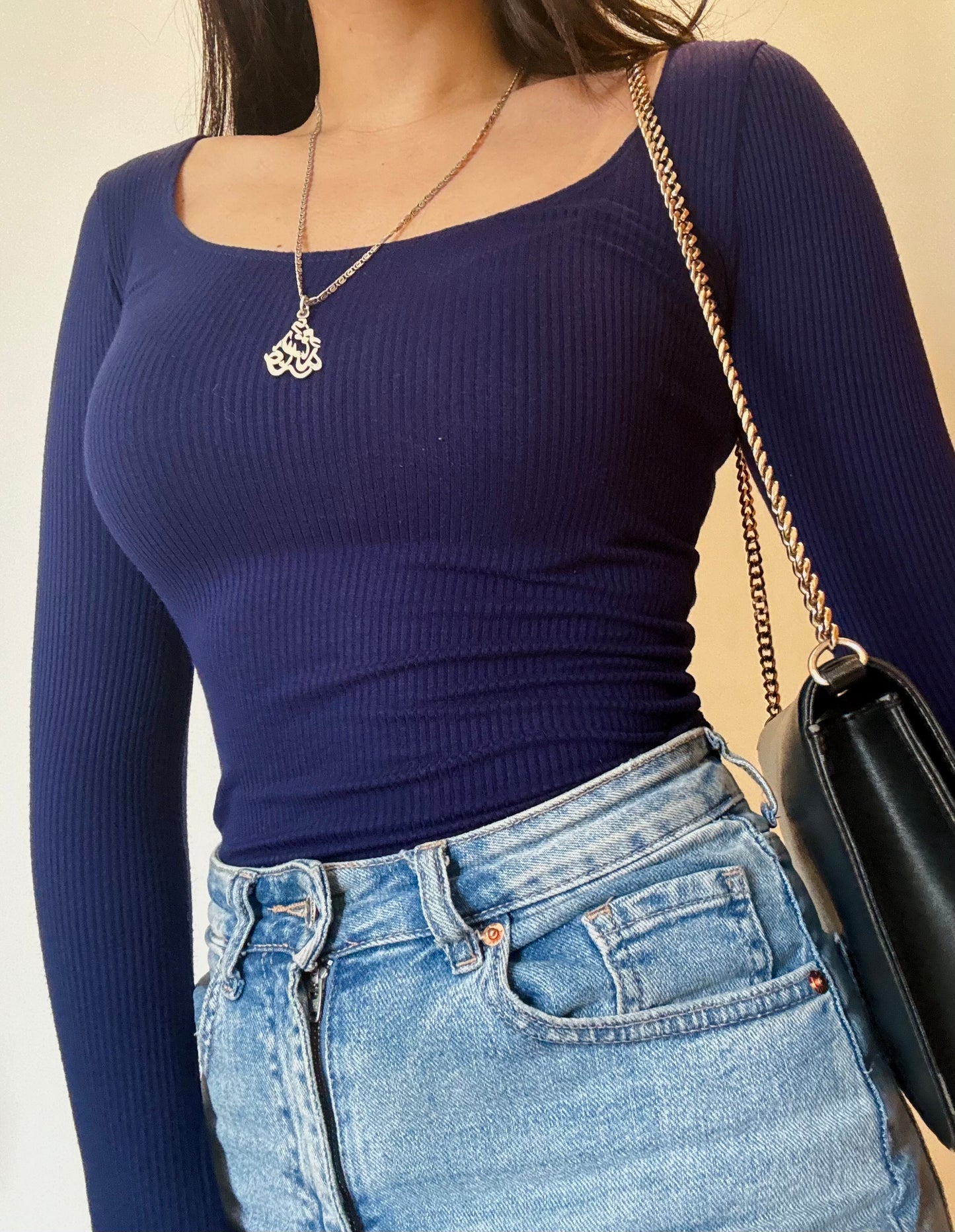 Navy Blue Bodysuit