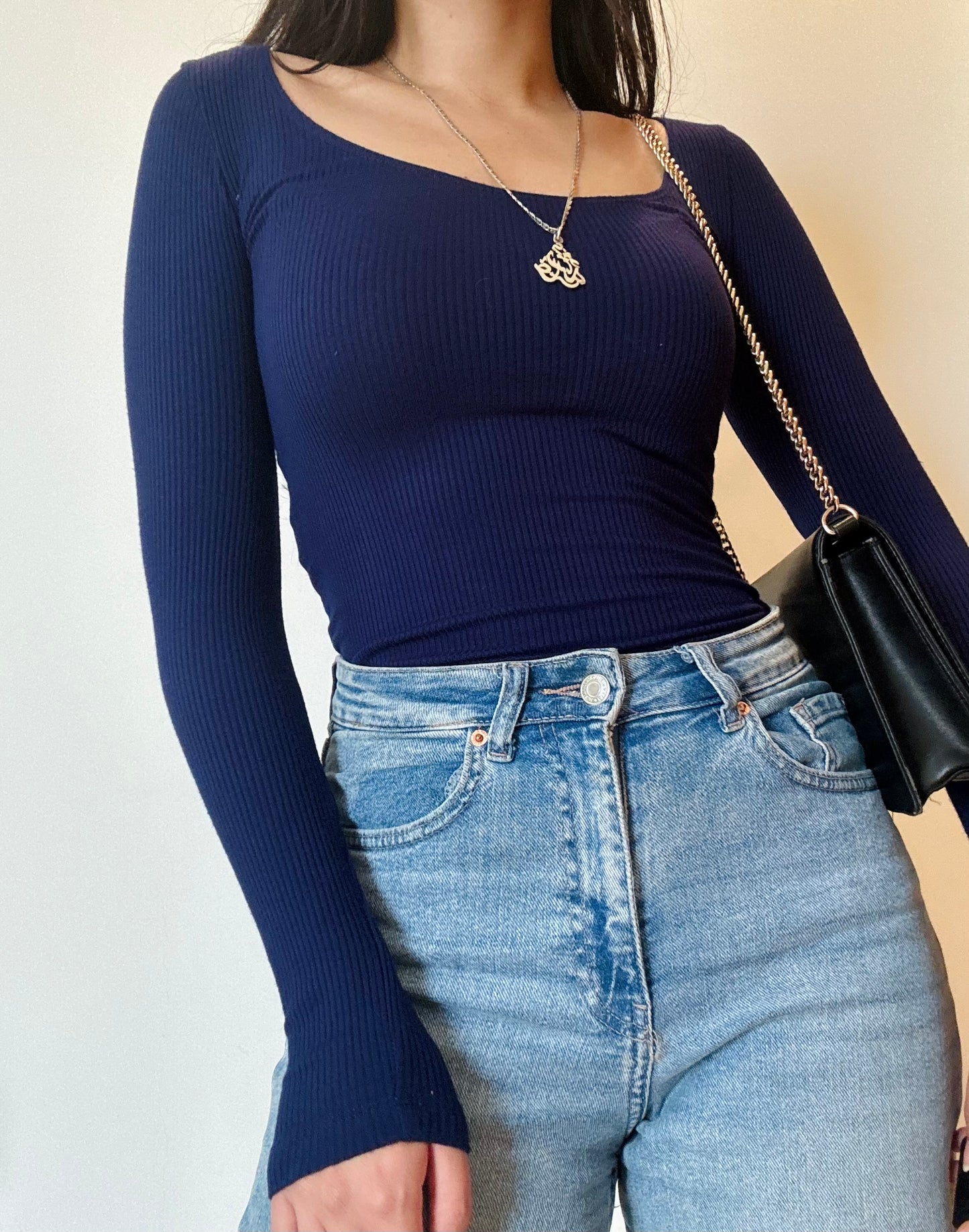 Navy Blue Bodysuit