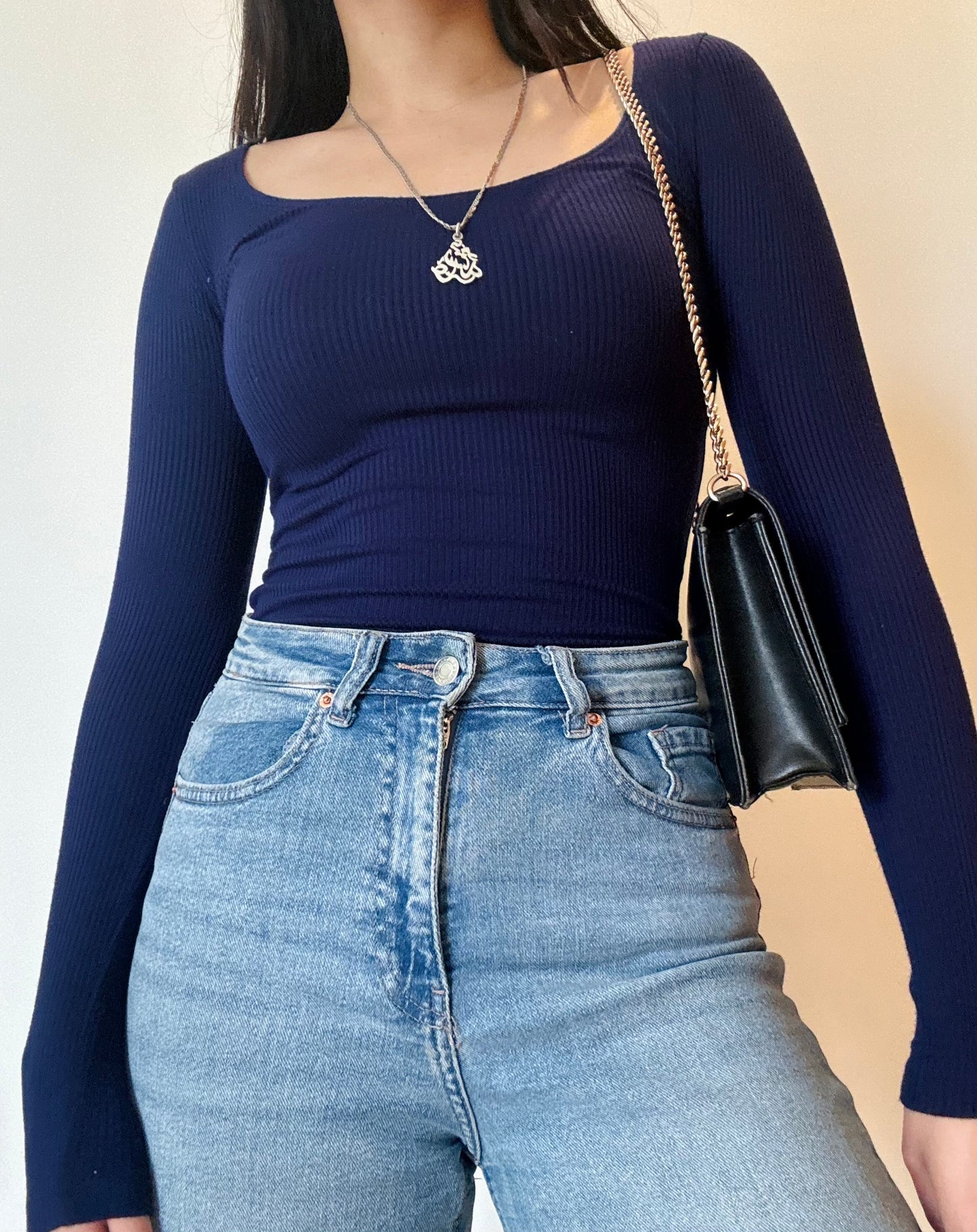 Navy Blue Bodysuit