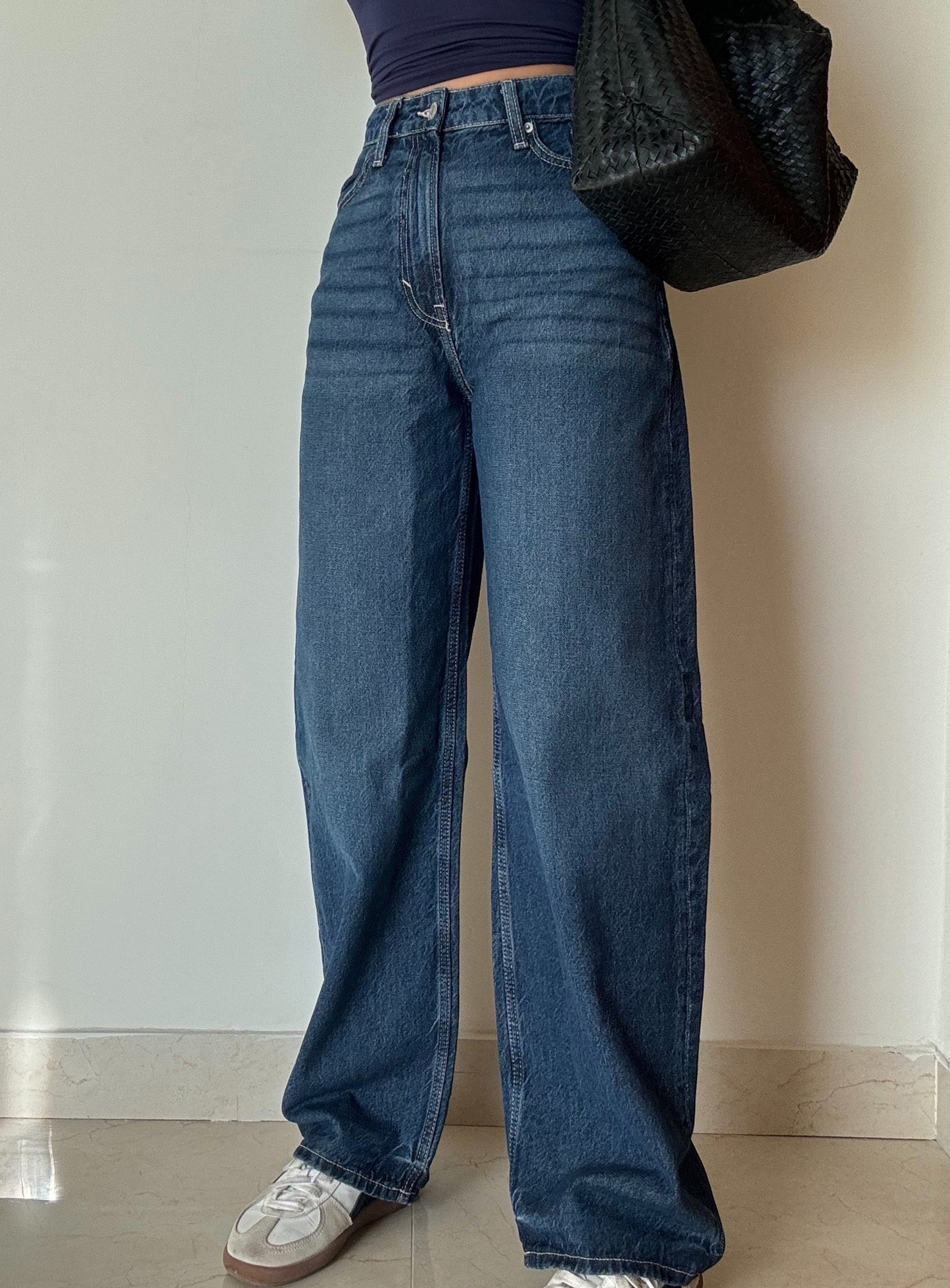 H&M Dark Wash Baggy Jeans