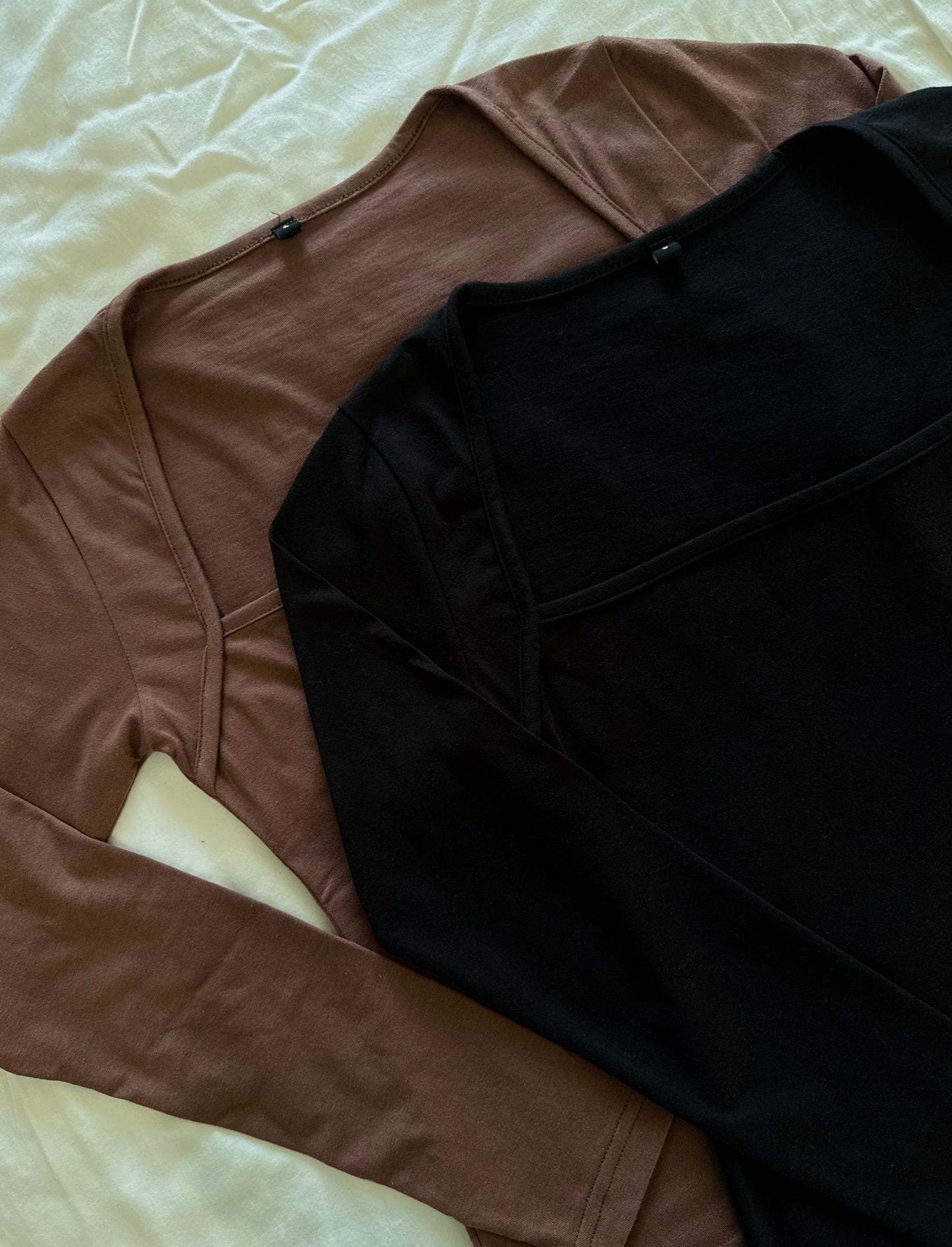 Basic Square Neck Top - Black
