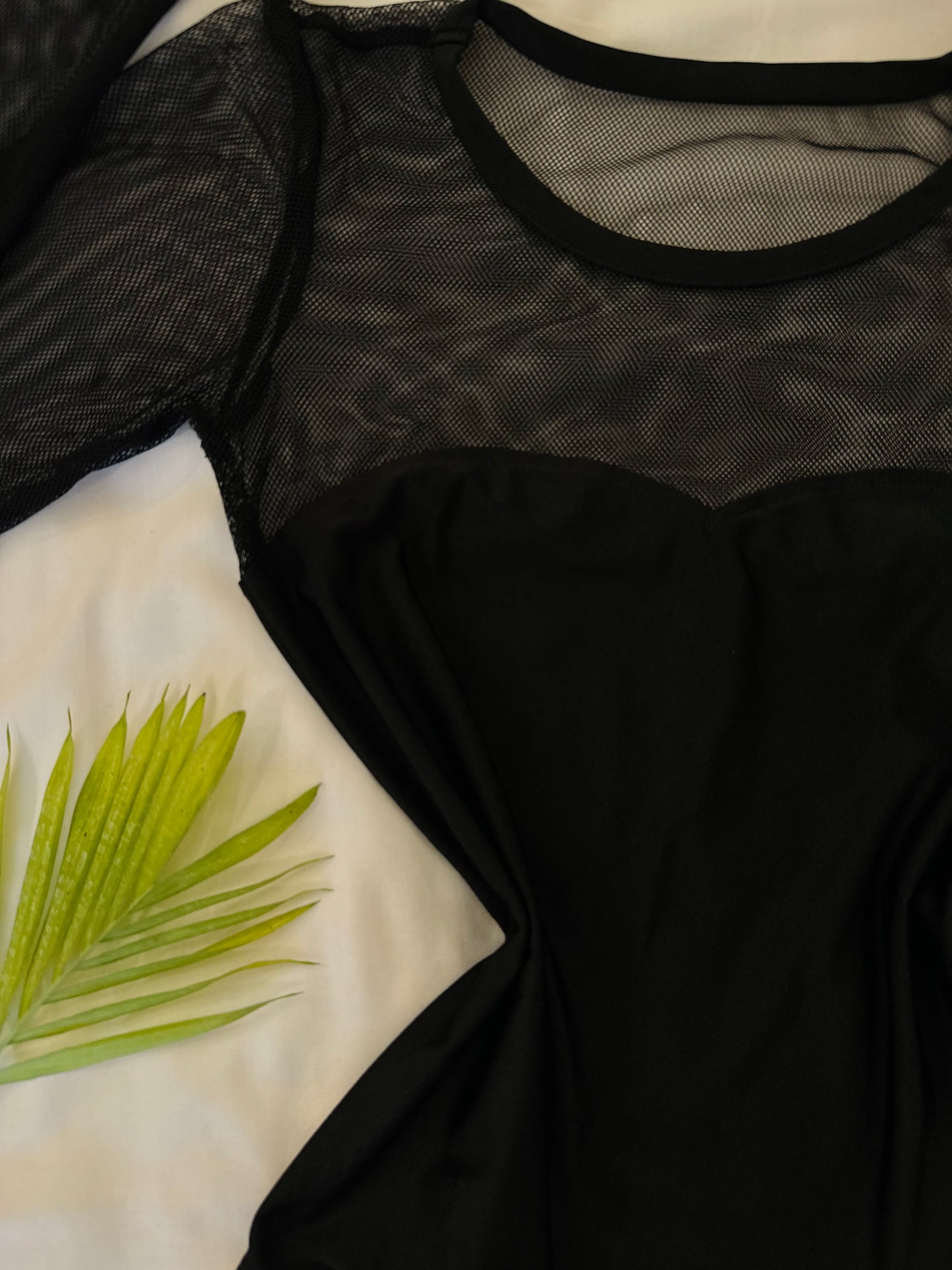 Black Sweetheart Neck Bodysuit