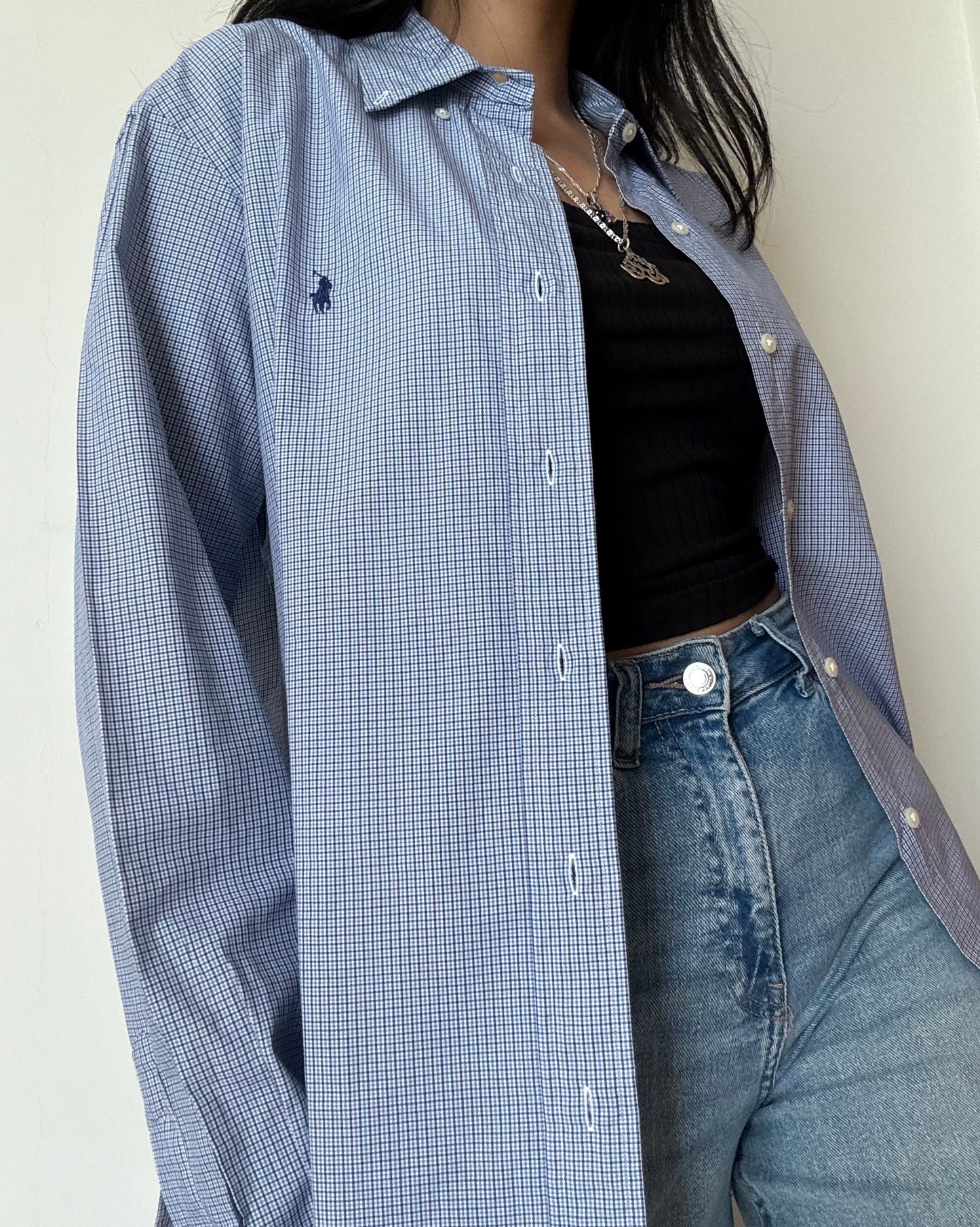 Ralph Lauren Button Down - Checkered Blue