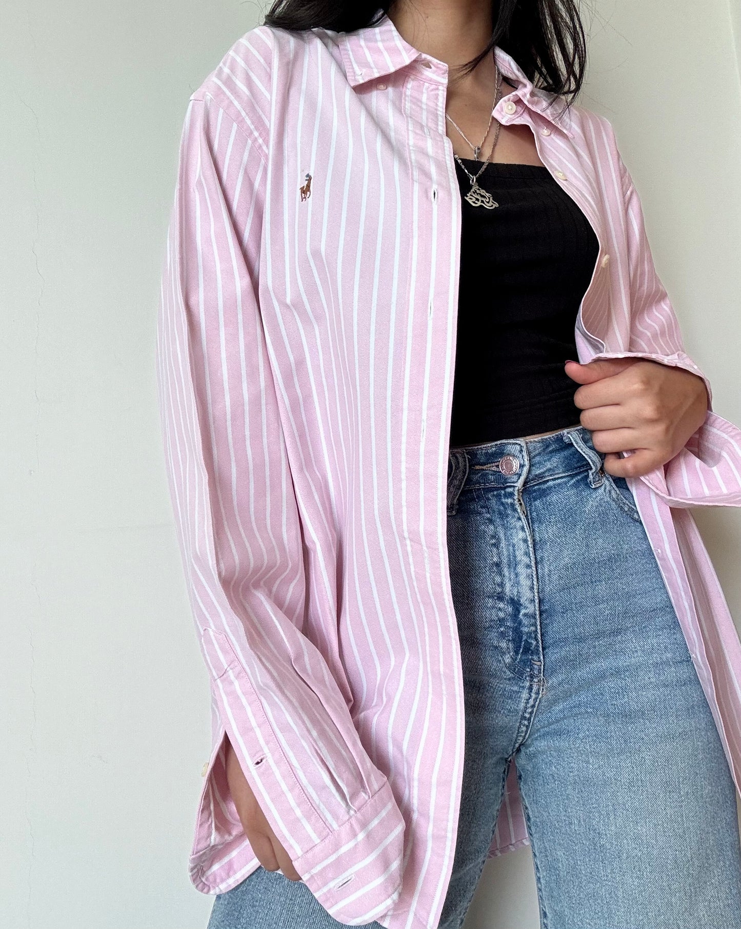 Ralph Lauren Button Down - Striped Pink