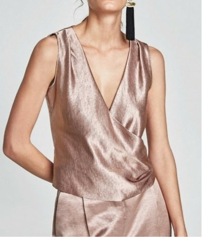 Zara Satin Top