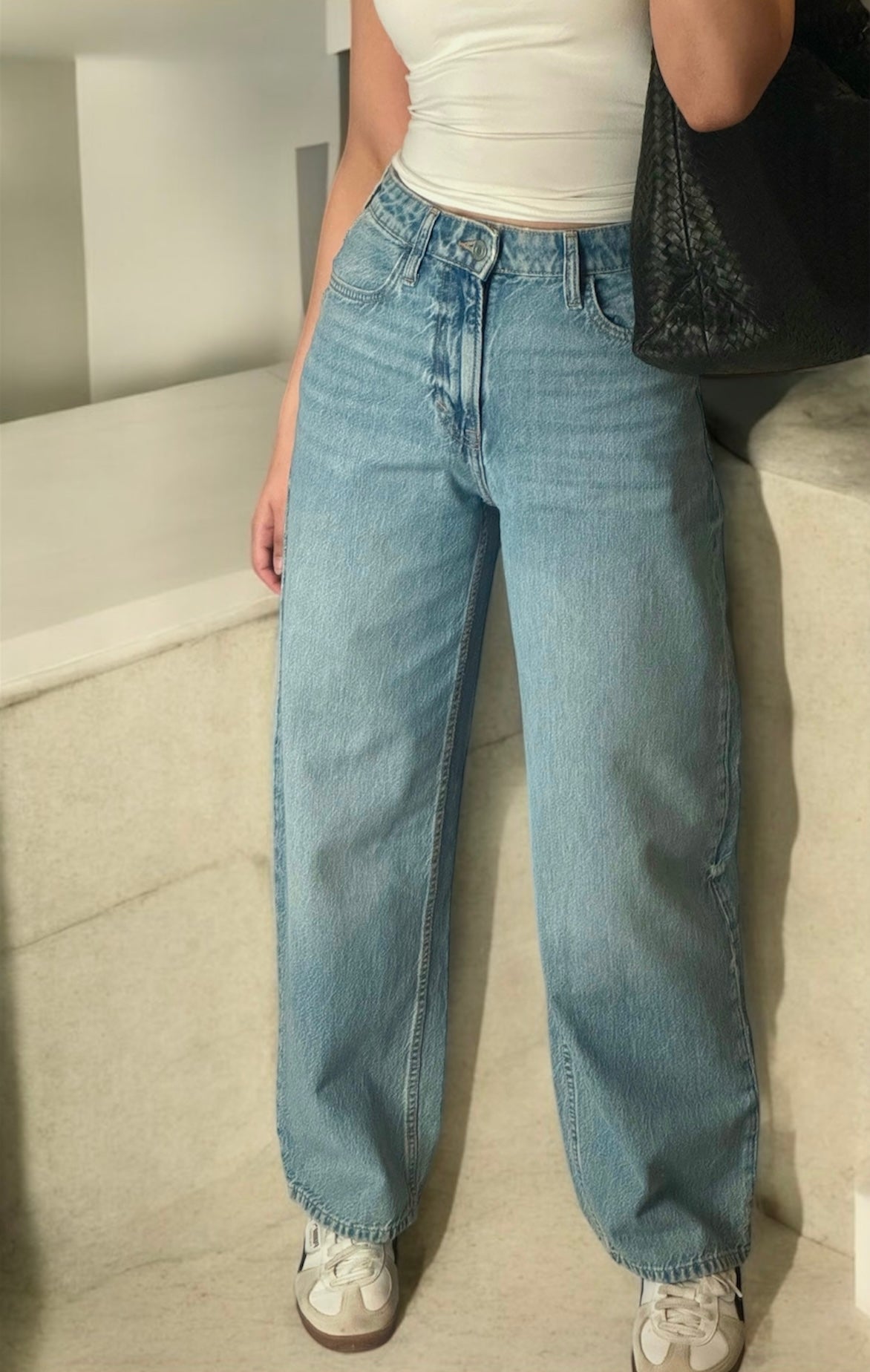 H&M Light Wash Baggy Jeans