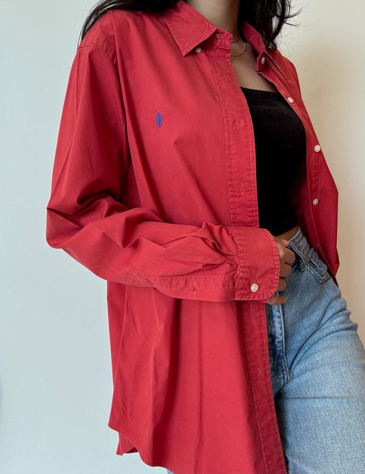 Ralph Lauren Button Down - Red
