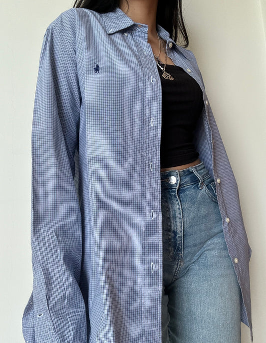 Ralph Lauren Button Down - Checkered Blue