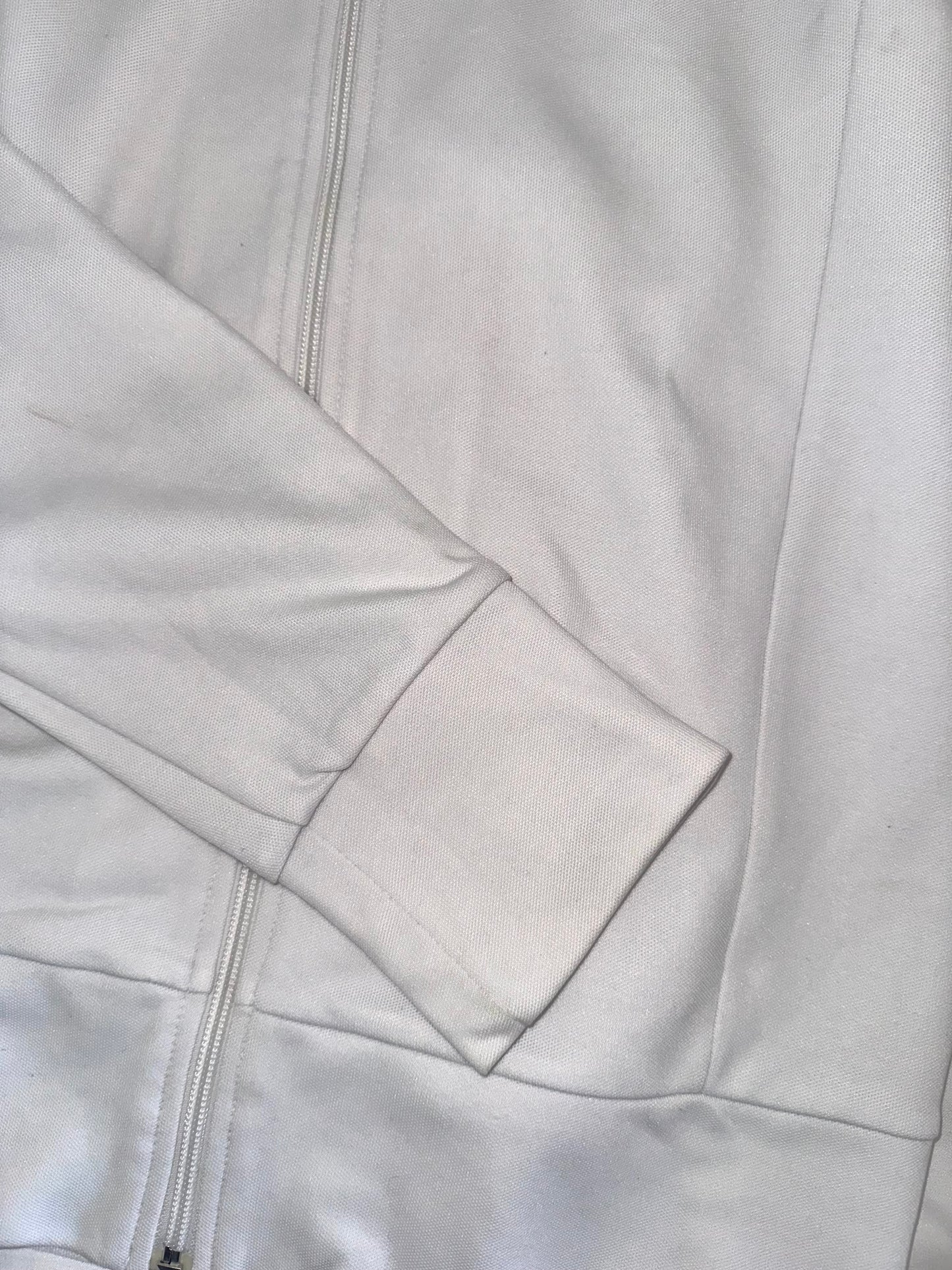 Adidas White Zip Up Jacket