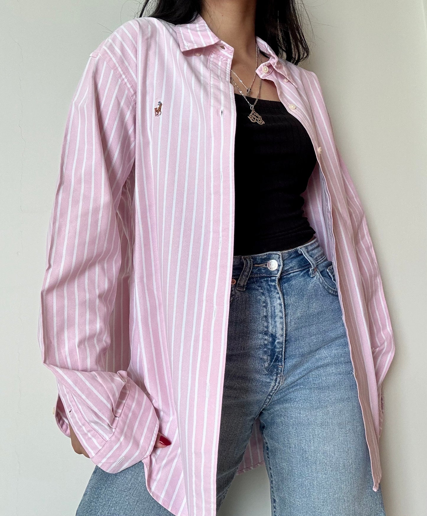 Ralph Lauren Button Down - Striped Pink