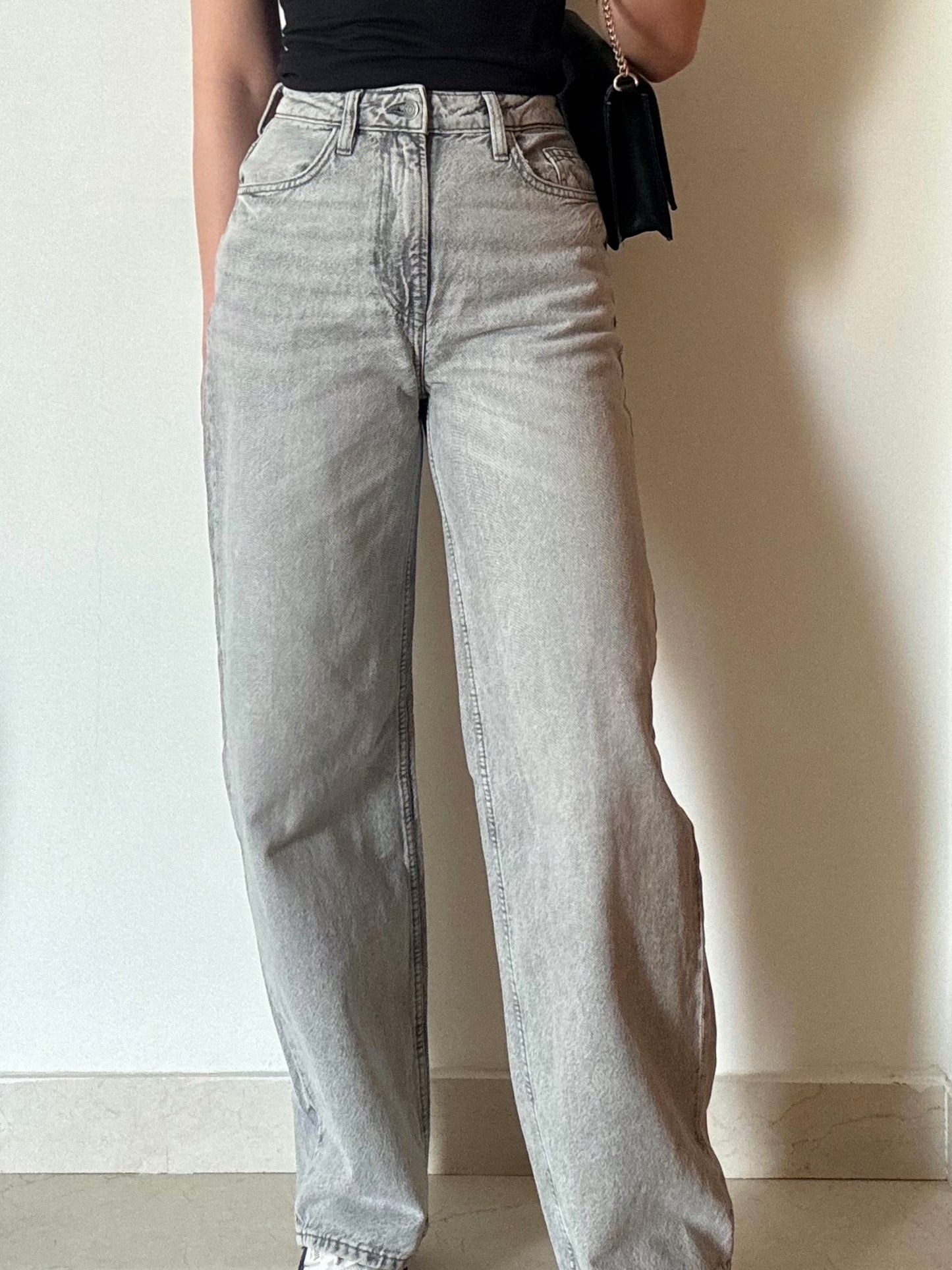 H&M Grey Baggy Jeans