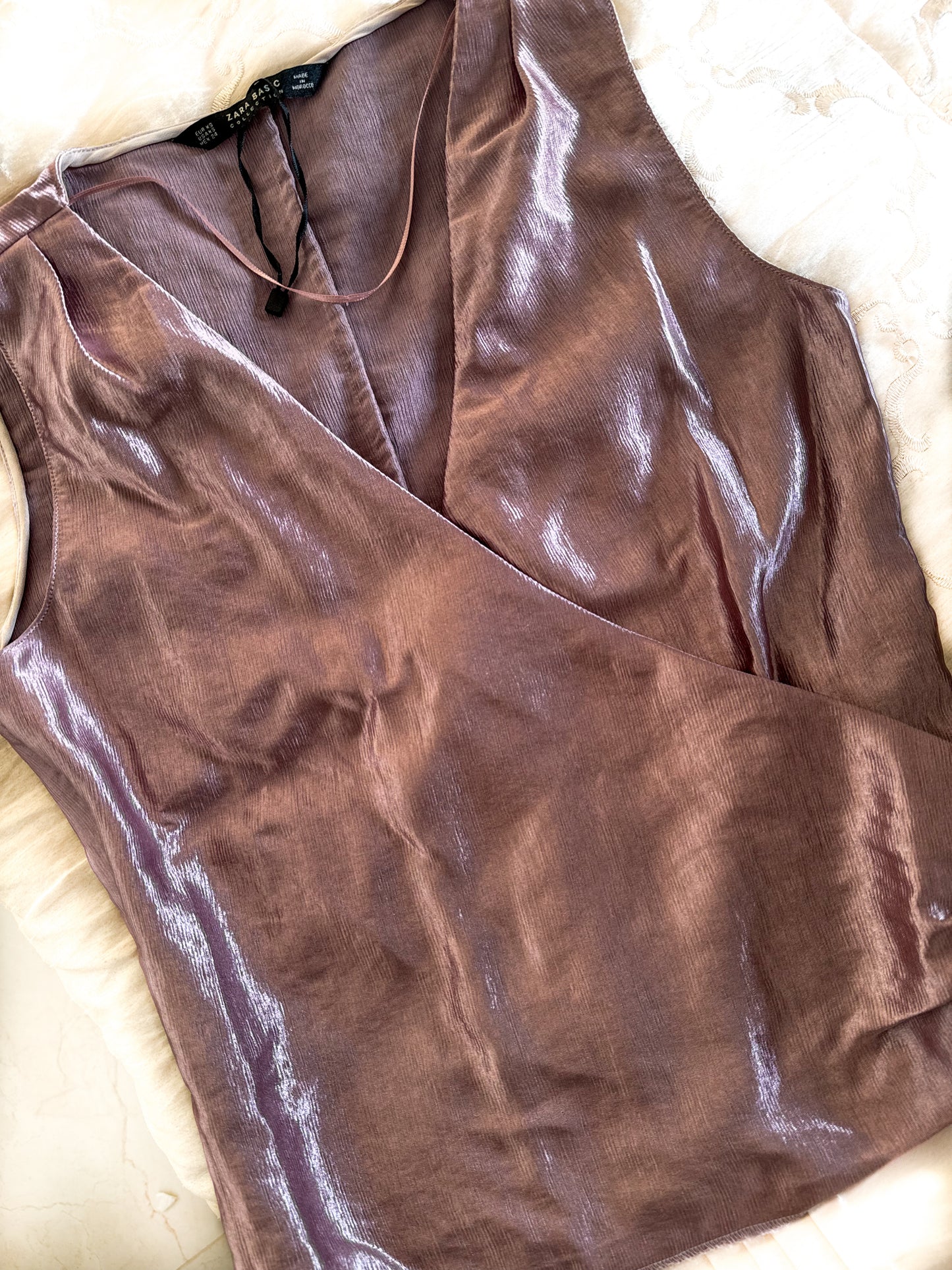Zara Satin Top
