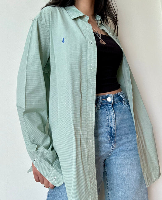 Ralph Lauren Button Down - Checkered Green