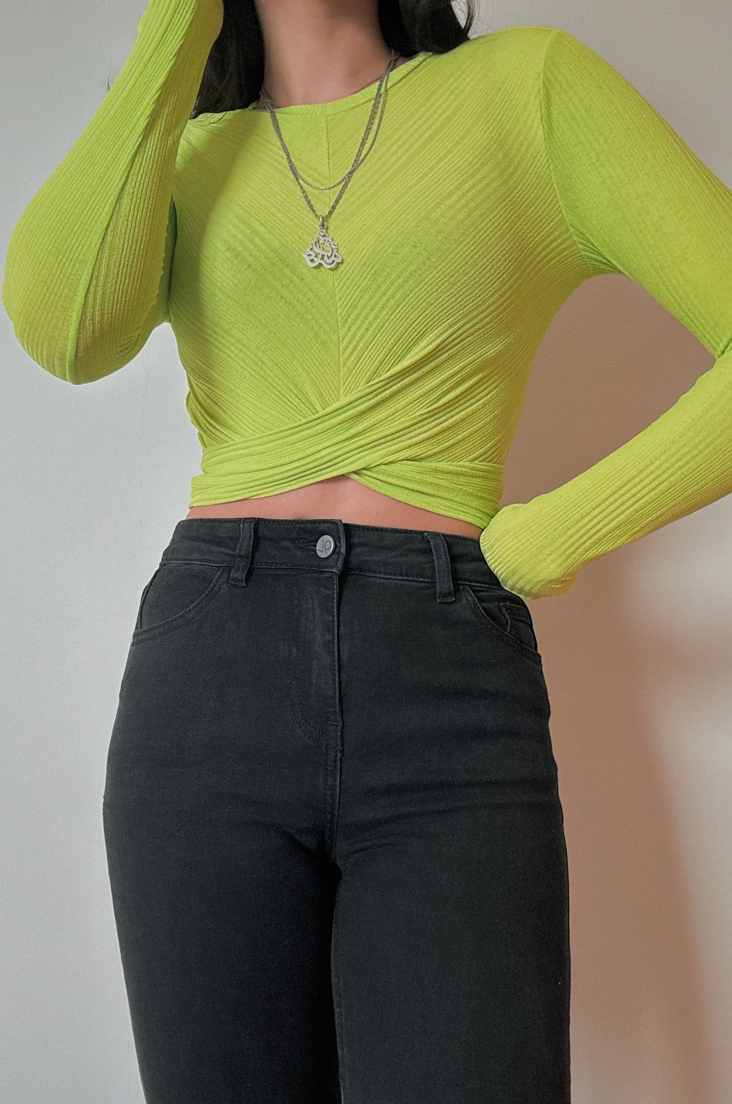 Green H&M Crop Top