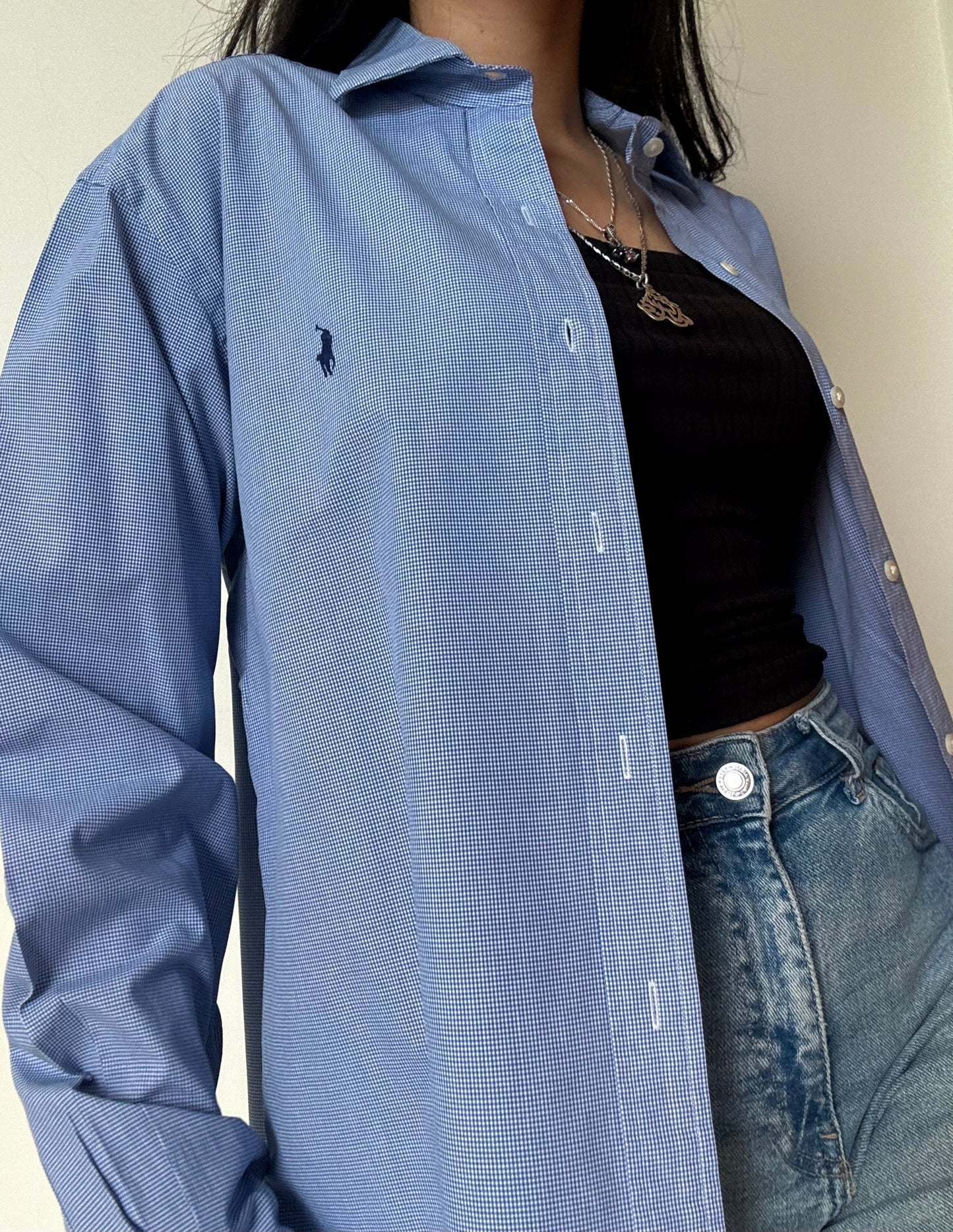 Ralph Lauren Button Down - Blue Checkered