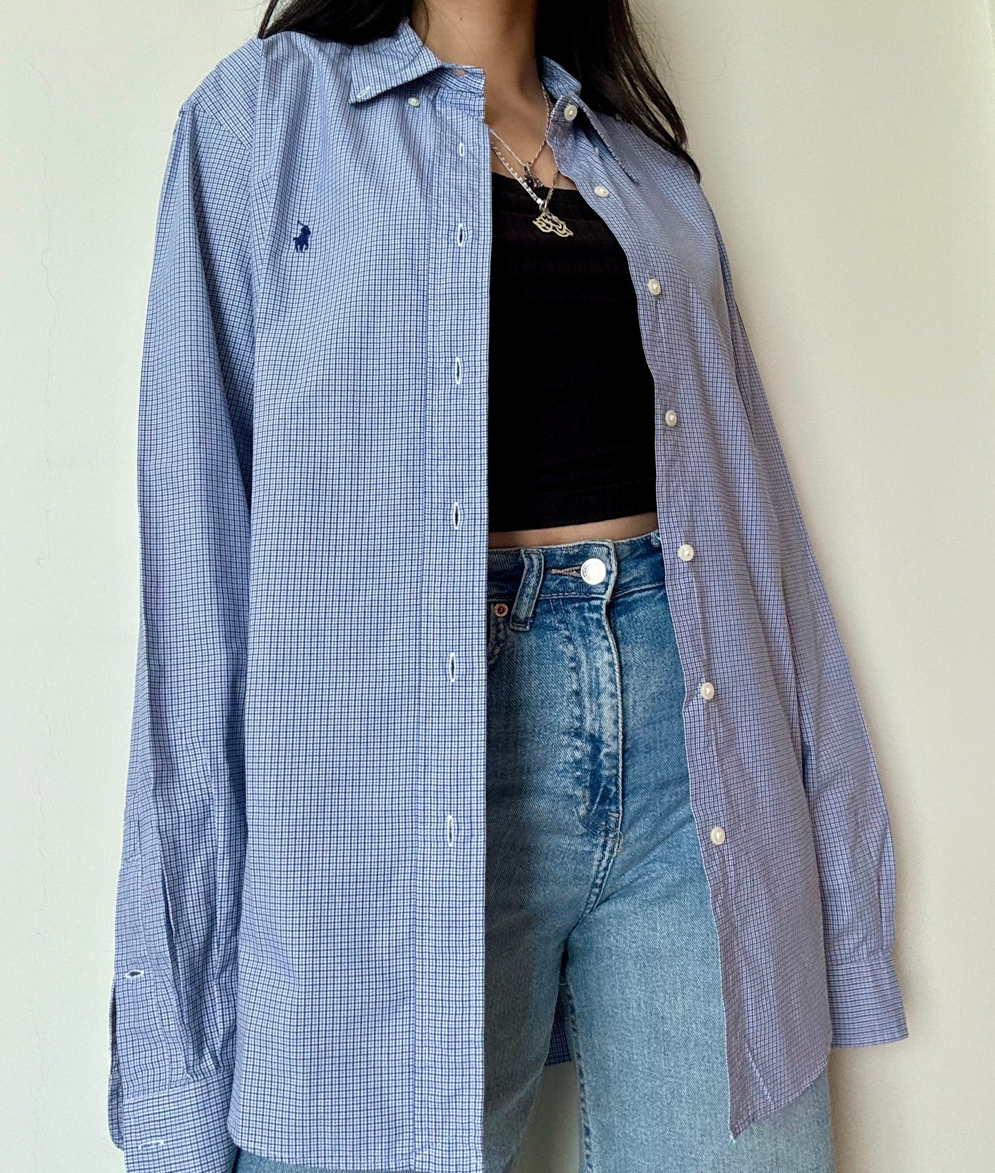 Ralph Lauren Button Down - Checkered Blue