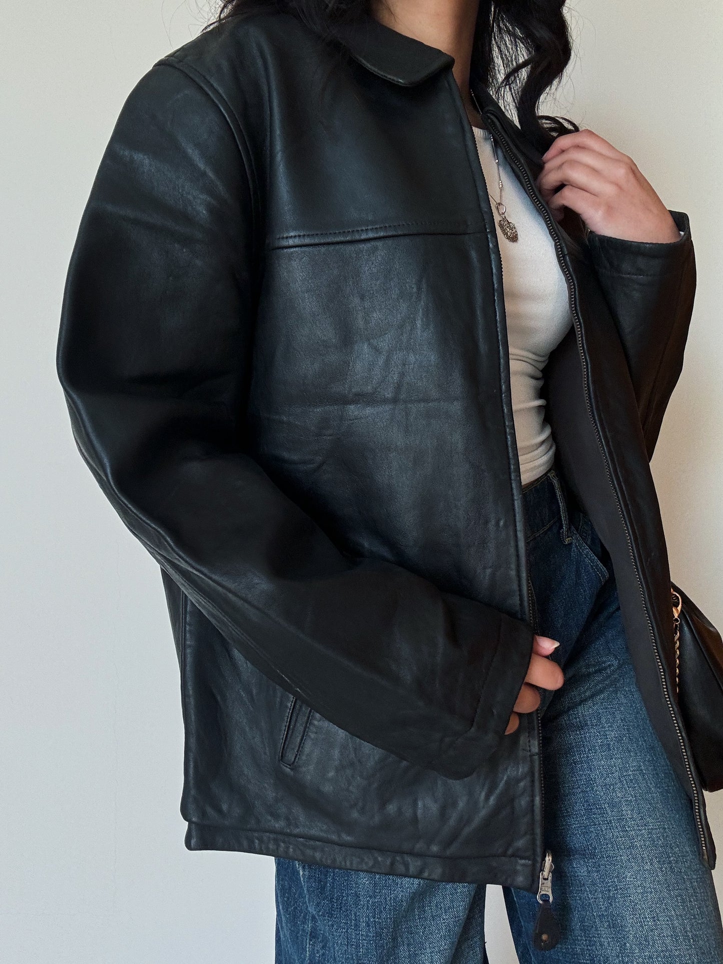 Massimo Dutti Leather Jacket (genuine leather)