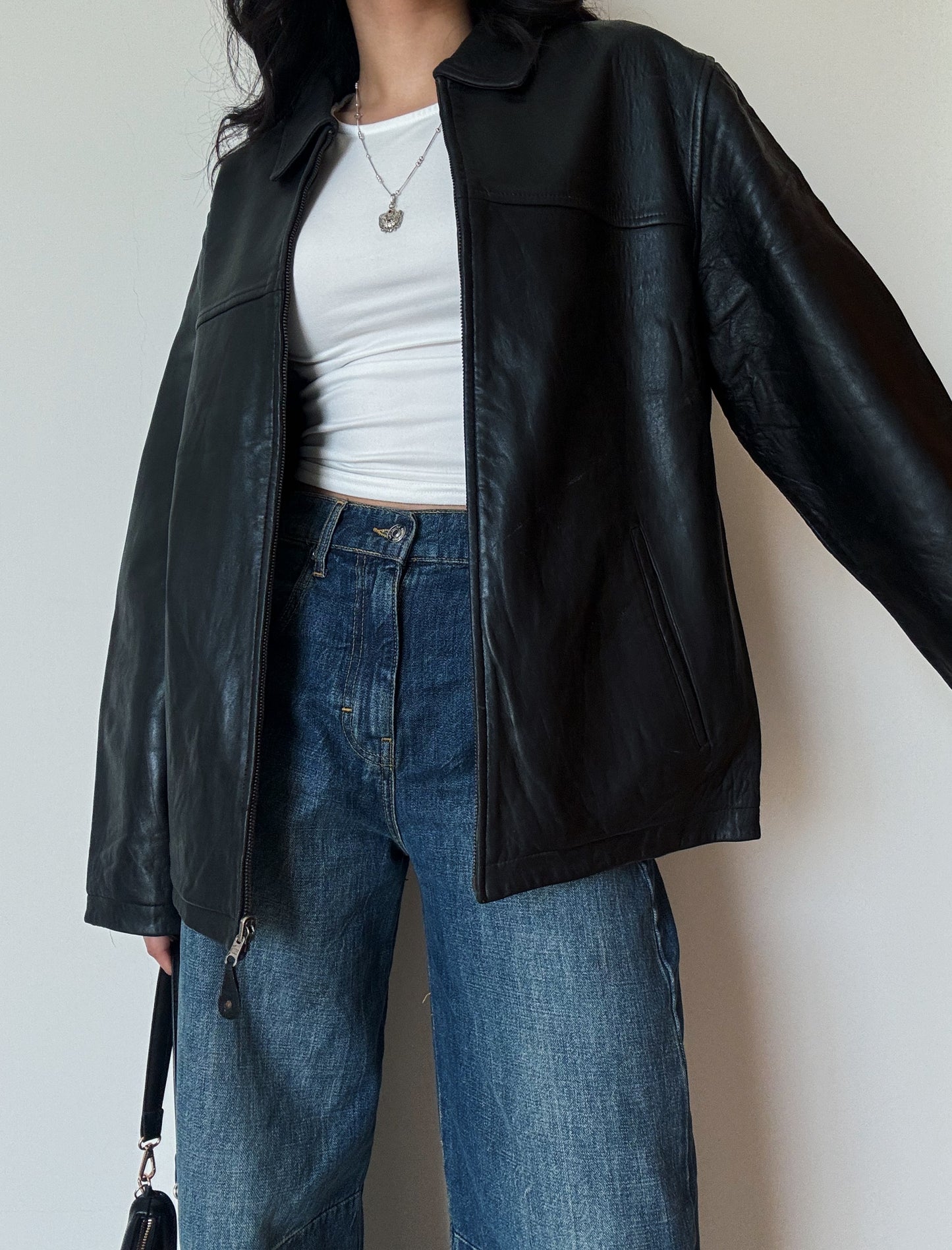 Massimo Dutti Leather Jacket (genuine leather)