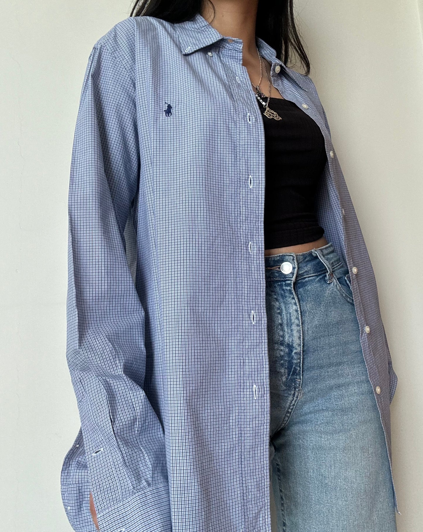 Ralph Lauren Button Down - Checkered Blue