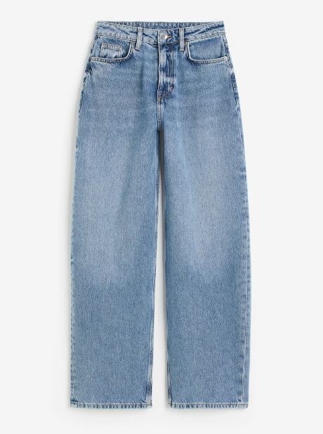 H&M Light Wash Baggy Jeans